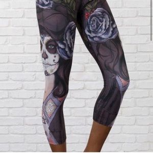 Eagle rock Werkshop DarkSugar Skull Legging Small